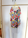 Šarena pamučna haljina sa kratkim rukavima - L - XL, NEW COLLECTION