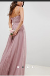 Svečana haljina dugačka, vel. 36, prljavo ljubičasta