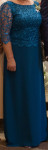 Prekrasna Svečana večernja haljina petrolej plava