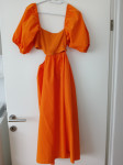 Zara narančasta haljina veličina M