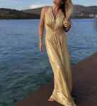 zlatna hit svečana maxi haljina