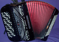 Video Škola harmonike dugmetare, B griff.