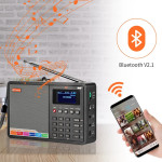 Prijenosni DAB+ RDS radio FM prijemnik budilica Bluetooth zvučnik s ba