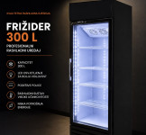 VITRINSKI HLADNJAK 300 L – JEDNA STAKLENA VRATA**NOVO**R1*