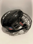 CCM FitLite80 kaciga za hokej s mrežicom juniorska veličina S crna
