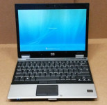 HP Elitebook 2530p 12,1" SL9400 core2duo 4gb ram 120 gb hdd win7pro