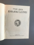 Ivan Gjaja, Biološki listići, 1918.
