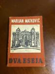 Marijan Matković, Dva eseja iz hrvatske dramaturgije, 1950.