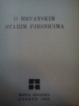 Rafo Bogišić, O hrvatskim starim pjesnicima, 1968.