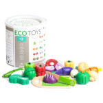 Ecotoys Drveno povrće set od 20 elemenata