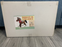 Konjić za ljuljanje XL 201-smeđi, NOVO