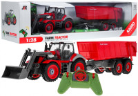 Traktor s prikolicom crveni na daljinsko upravljanje