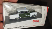 Diecast model Mercedes Benz 200 police 1961 1/64 Schuco