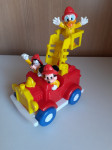 Disney vatrogasno vozilo sa figurama Mikija, Paje i Šilje, Mattel 1988