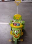 Dječja guralica s pedalama zeleni motor