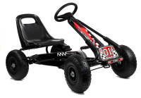 Go-Cart s pedalama za djecu, crni