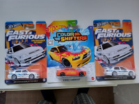 Hotwheels fast&furiois i color changers