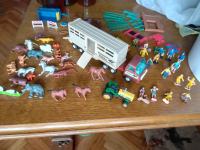 igračka autić metalni kamion Tonka i figurice konja, ljudi i životinja