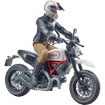 Igračka motocikl Ducati Scrambler Desert Sled sa vozačem, 1:16