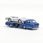 Mercedes Benz Renntransporter + Mercedes Benz W196 1954 1/64 NOREV