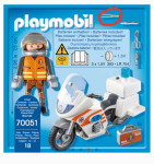 Playmobil lijecnik na motoru 70051