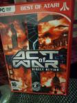 PC dvd igra ACT OF WAR DIRECT ACTION Best Of ATARI 5€