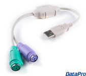 1x kabel/adapter The DataPro USB-to-PS2, 6-pin Mini-Din Convertor PS2