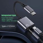 Adapter T1 USB 3.1 Type-C u 3.5mm+Type-C Huawei P30 Pro/ P20/P20 Pro/M