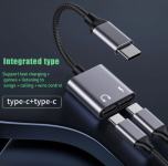 Adapter T2 USB 3.1 Type-Cm u 2x Type-C Huawei P30Pro/ P20/P20 Pro/Mate