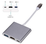 Adapter Hub USB-C u 4K Hdmi F +USB 3.1aF +USB-C PD Mac Thunderbolt