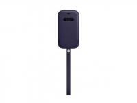 APPLE iPhone 12 mini Leather Sleeve with MagSafe, Deep Violet