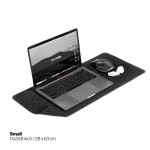 DeltaHub Minimalistic Desk Mat, S veličina, tamno sivi