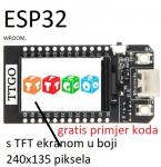 ESP32 TTGO mikrokontroler, kolor ekran, WiFi, Bluetooth, Arduino IDE