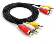 G&BL audio&video kabel, 3x3 RCA (2xstereo audio 1xvideo), 3m, crna