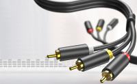 G&BL audio&video kabel, 3x3 RCA,  (2xstereo audio 1xvideo) 3x3 RCA