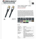 ⭐️⭐️HDMI kabel Oehlbach Matrix Evolution 1,2 m⭐️⭐️