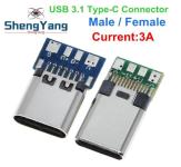 Konektor USB 3.1 Type-C SMD 5muški +5ženski  SET-10konektora