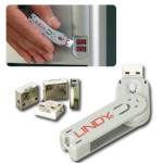 Lindy USB Port Blockers/Locks With Key