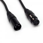 Optimus DMX kabel  3 pina muško / ženski, 3m, crni