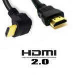 Optimus visokokvalitetni HDMI kabel, muški/muški, 2.0v, kutni, 1.5m
