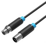 Optimus XLR kabel mikrofonski kabel, muško / ženski, 3m, crni