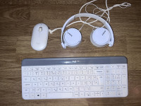Logitech MK470 tipkovnica + miš + Sony slušalice