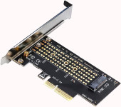 SSD M.2 NVMe na PCIe x 4 adapter