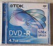 TDK DVD-R, 4,7 GB  POJEDINAČNO