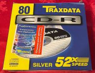 TRAXDATA CD-R 700MB 80min SILVER 10 KOMADA SlimBox NOVO