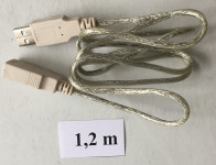 USB produžni kabl A muški na USB A ženski 1,2 m