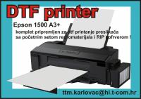 DTF printer Epson 1500/L1800 A3+, Poboljšana verzija 40% brži print !