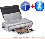 HP Deskjet 460 Mobile Printer series WiFi / BlueTooth Portable