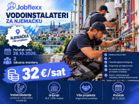 Vodoinstalateri za Njemačku – 32 €/sat, više projekata