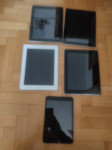 Lot Apple iPad uređaja, za dijelove, bez punjača ---5 komada